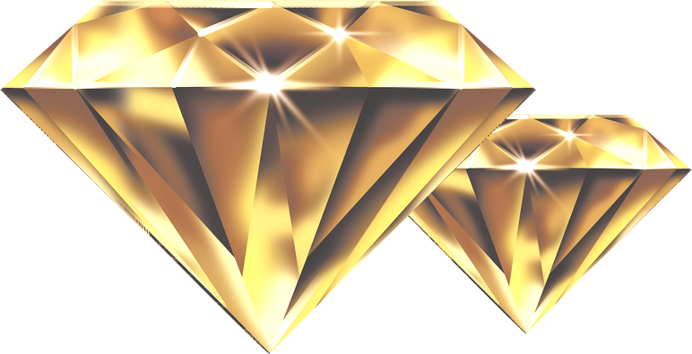 Elegant Gold Diamonds